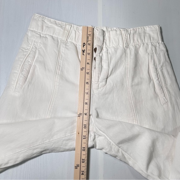 J BRAND White Linen/Cotton Wide Leg Pants Size 25 - Picture 7 of 15